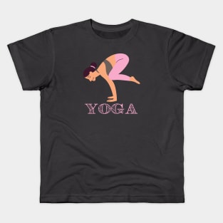 Bakasana - The Crow Yoga Posture Kids T-Shirt